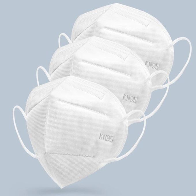 4 maschera di protezione soffiata colata non tessuta medica del respiratore del tessuto KN95 della maschera della piega KN95