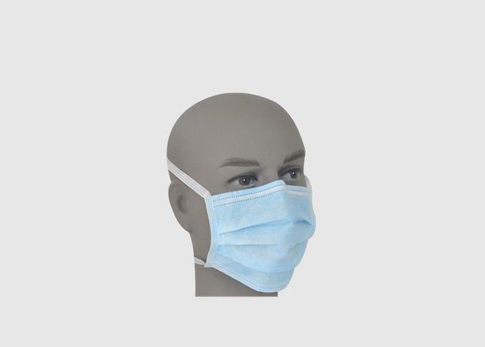 Earloop blu protezione la maschera la sicurezza di tre strati protettiva con la clip regolabile del naso