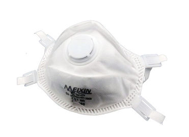 Porcellana Maschera valvolata del respiratore di colore bianco, respiratore N95 con la valvola di esalazione fabbrica